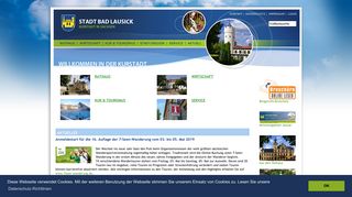 Screenshot: Homepage Stadt Bad Lausick 